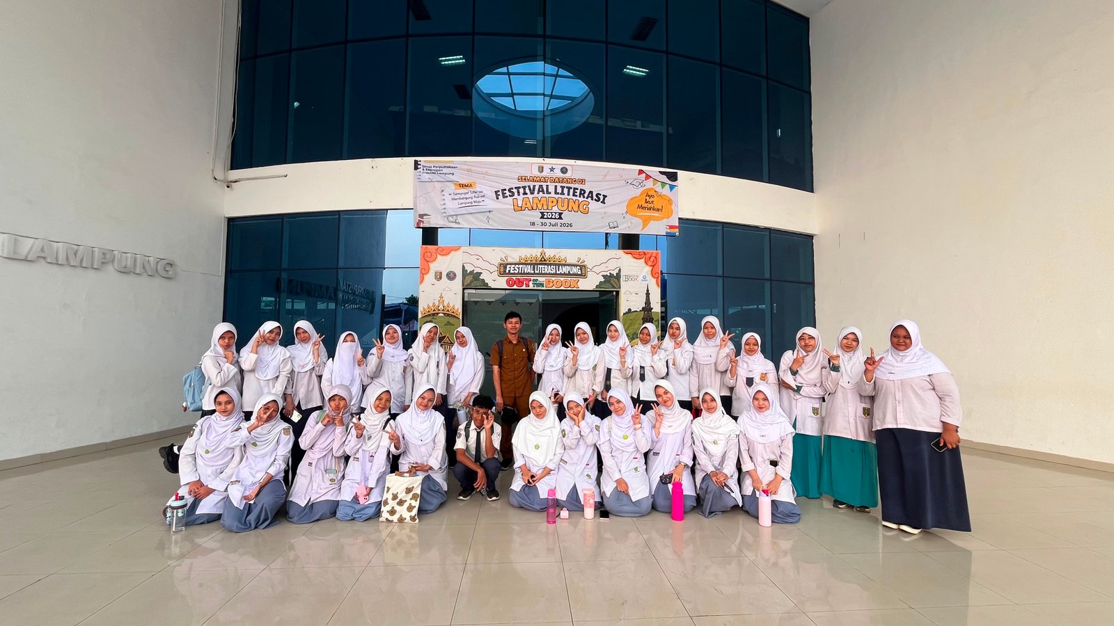 Antusias Tambah Wawasan, Anggota Baru Ekskul Jurnalistik Eksplorasi Festival Literasi Lampung 2026